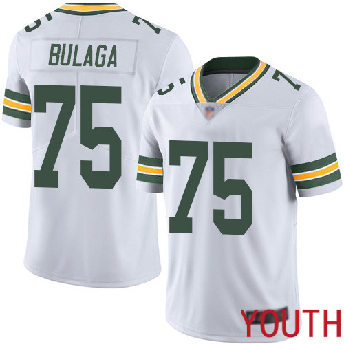 Green Bay Packers Limited White Youth #75 Bulaga Bryan Road Jersey Nike NFL Vapor Untouchable